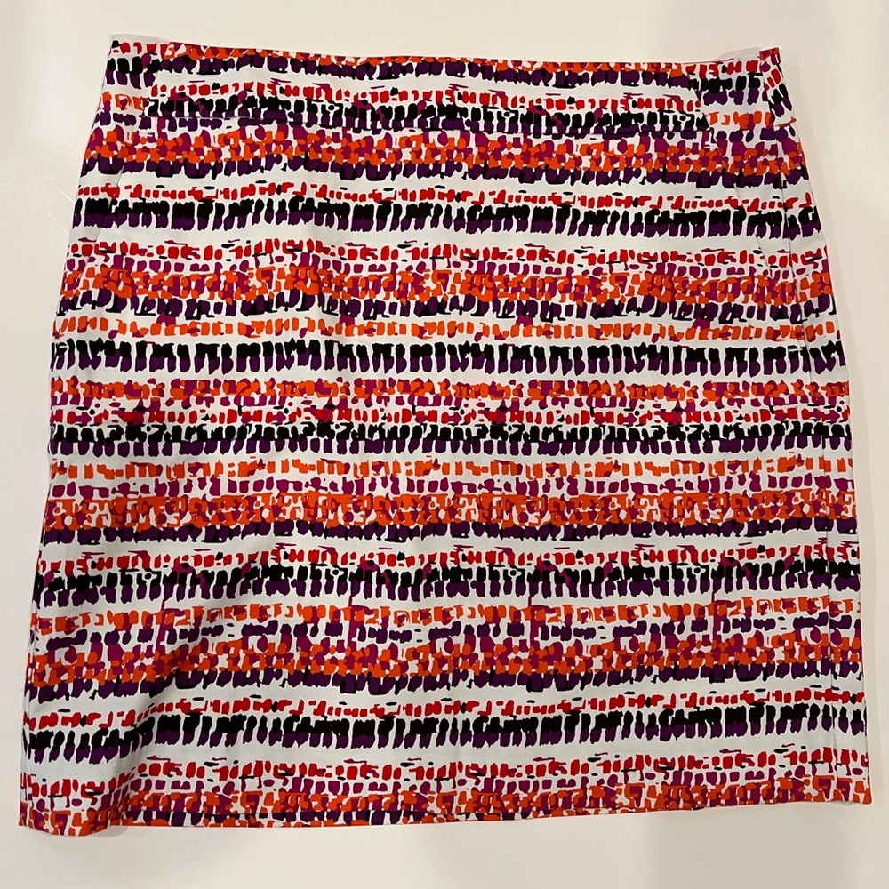 Ann Taylor Multicolor Patterned Pencil Skirt